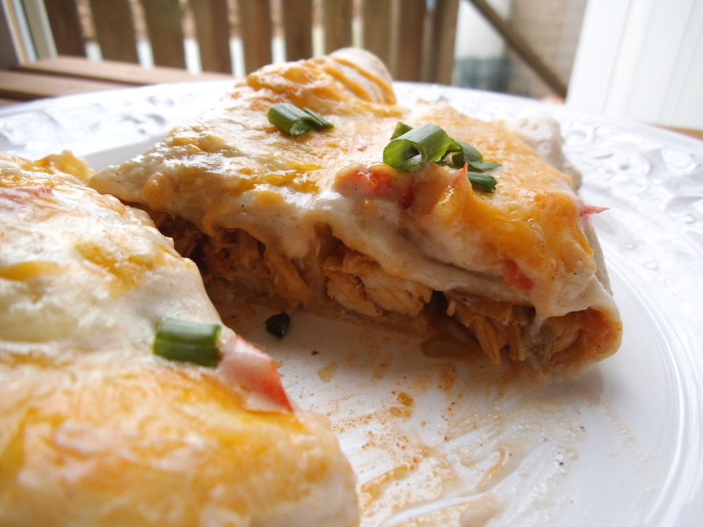 Sour Cream Chicken Enchiladas