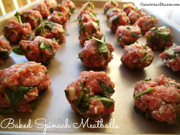 Baked Spinach Meatballs