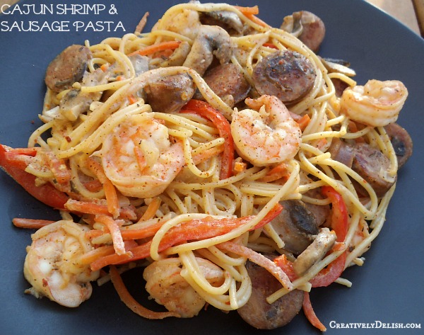 Cajun Shrimp & Sausage Pasta