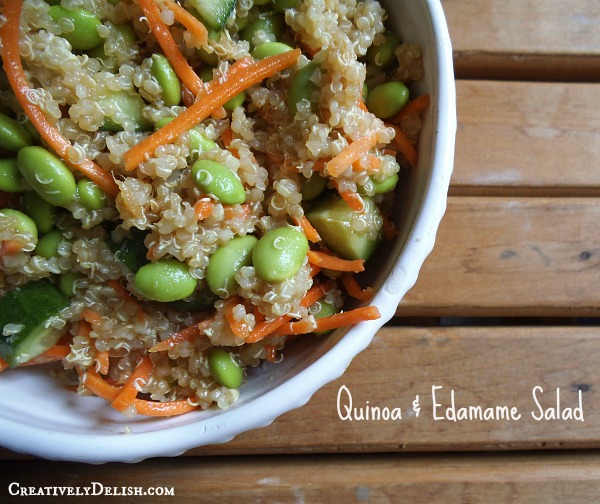 Quinoa & Edamame Salad Clean Eating
