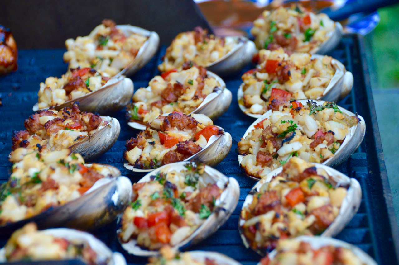 Cape Cod Stuffed Quahogs with Chorizo - Creatively Delish