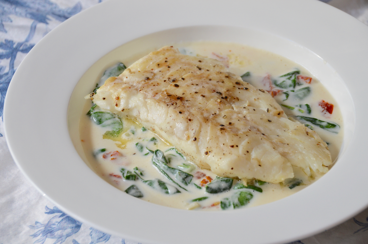 Haddock Florentine - Creatively Delish