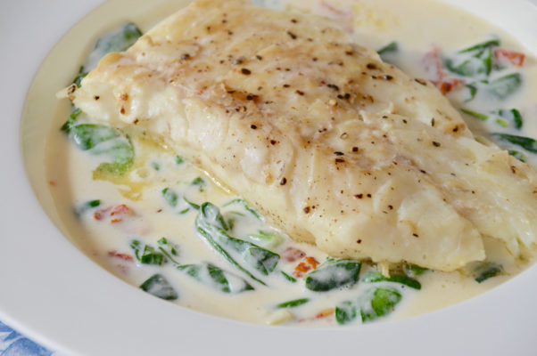 Haddock Florentine - Creatively Delish