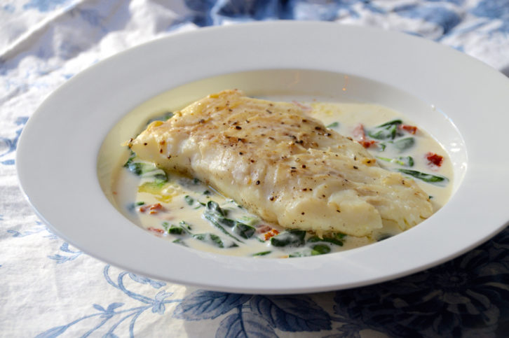 Haddock Florentine - Creatively Delish