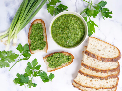 Zesty Parsley Caper Sauce - Creatively Delish