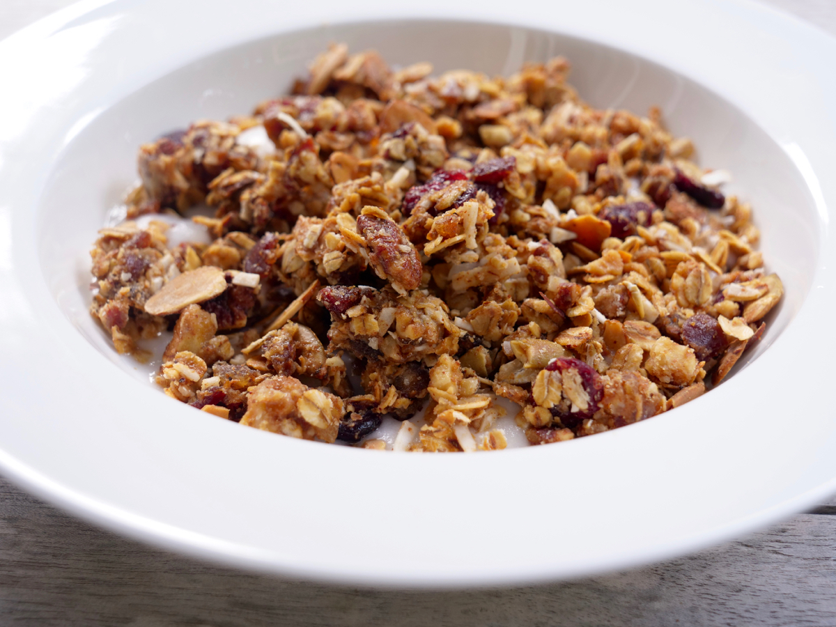 Candied Maple Raw Granola - Creatively Delish