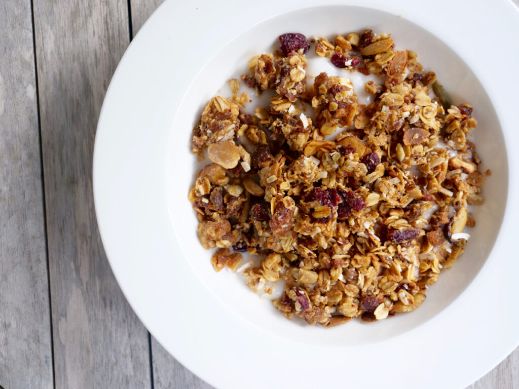 Candied Maple Raw Granola - Creatively Delish